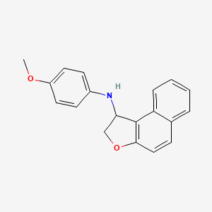 molecular formula C19H17NO2 B14279365 N-(4-Methoxyphenyl)-1,2-dihydronaphtho[2,1-b]furan-1-amine CAS No. 139640-65-6