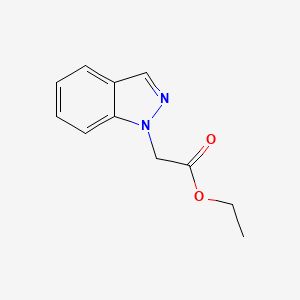 molecular formula C11H12N2O2 B1427940 ethyl 2-(1H-indazol-1-yl)acetate CAS No. 954116-84-8