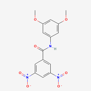 molecular formula C15H13N3O7 B14279402 N-(3,5-dimethoxyphenyl)-3,5-dinitrobenzamide 