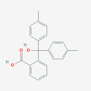 molecular formula C22H20O3 B14279410 2-[Hydroxybis(4-methylphenyl)methyl]benzoic acid CAS No. 126049-47-6