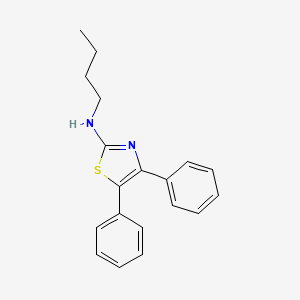 molecular formula C19H20N2S B14279421 N-Butyl-4,5-diphenyl-1,3-thiazol-2-amine CAS No. 129206-37-7