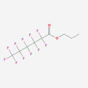 molecular formula C9H7F11O2 B14279423 Propyl perfluorohexanoate CAS No. 134638-93-0