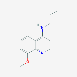 molecular formula C13H16N2O B1427943 8-methoxy-N-propylquinolin-4-amine CAS No. 1247666-49-4