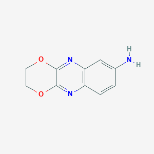 molecular formula C10H9N3O2 B14279435 2,3-Dihydro[1,4]dioxino[2,3-b]quinoxalin-7-amine CAS No. 120879-03-0