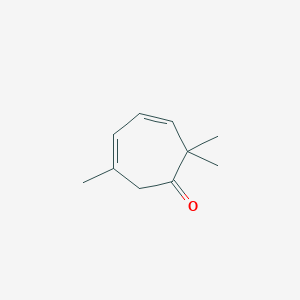 molecular formula C10H14O B14279443 2,2,6-Trimethylcyclohepta-3,5-dien-1-one CAS No. 157686-39-0