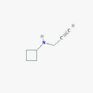 molecular formula C7H11N B1427947 N-(prop-2-yn-1-yl)cyclobutanamine CAS No. 1249056-90-3