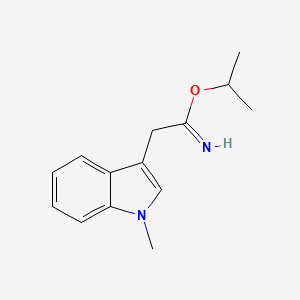 1H-Indole-3-ethanimidic acid, 1-methyl-, 1-methylethyl ester