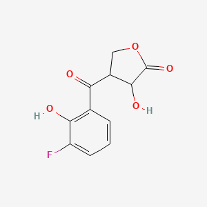 4-(3-Fluoro-2-hydroxybenzoyl)-3-hydroxyoxolan-2-one