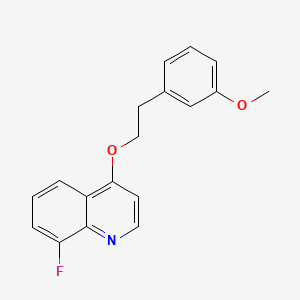 8-Fluoro-4-[2-(3-methoxyphenyl)ethoxy]quinoline