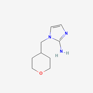 molecular formula C9H15N3O B1427953 1-[(四氢-2H-吡喃-4-基)甲基]-1H-咪唑-2-胺 CAS No. 1249493-51-3