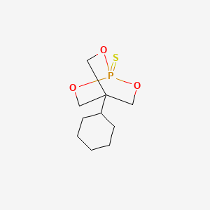 4-Cyclohexyl-2,6,7-trioxa-1lambda~5~-phosphabicyclo[2.2.2]octane-1-thione