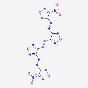 molecular formula C8N16O8 B14279562 1,2,5-Oxadiazole, 3,3'-azobis[4-[(4-nitro-1,2,5-oxadiazol-3-yl)azo]- CAS No. 155438-17-8