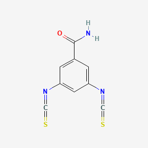 molecular formula C9H5N3OS2 B14279586 3,5-Diisothiocyanatobenzamide CAS No. 133887-90-8