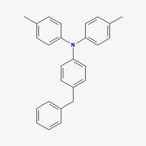 molecular formula C27H25N B14279588 4-Benzyl-N,N-bis(4-methylphenyl)aniline CAS No. 157885-86-4