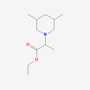 B1427960 Ethyl 2-(3,5-dimethylpiperidin-1-yl)propanoate CAS No. 1219402-69-3