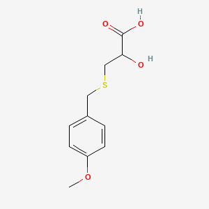 2-Hydroxy-3-{[(4-methoxyphenyl)methyl]sulfanyl}propanoic acid