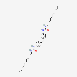 molecular formula C35H56N4O2 B14279612 1-Decyl-3-[4-[[4-(decylcarbamoylamino)phenyl]methyl]phenyl]urea CAS No. 129224-73-3