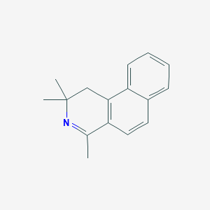 molecular formula C16H17N B14279614 Benz[f]isoquinoline, 1,2-dihydro-2,2,4-trimethyl- CAS No. 129762-45-4