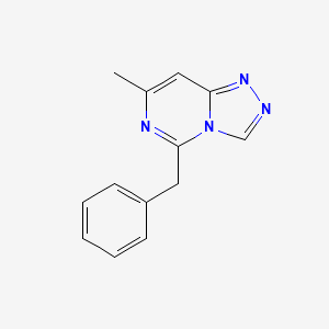 1,2,4-Triazolo[4,3-c]pyrimidine, 7-methyl-5-(phenylmethyl)-