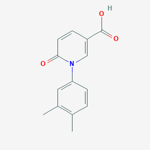 molecular formula C14H13NO3 B1427962 1-(3,4-二甲苯基)-6-氧代-1,6-二氢吡啶-3-羧酸 CAS No. 1282073-48-6