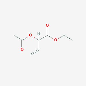 molecular formula C8H12O4 B14279644 3-Butenoic acid, 2-(acetyloxy)-, ethyl ester CAS No. 127700-79-2