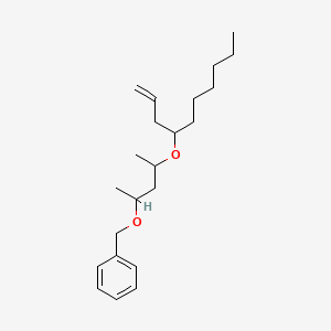 molecular formula C22H36O2 B14279662 [({4-[(Dec-1-en-4-yl)oxy]pentan-2-yl}oxy)methyl]benzene CAS No. 137626-28-9