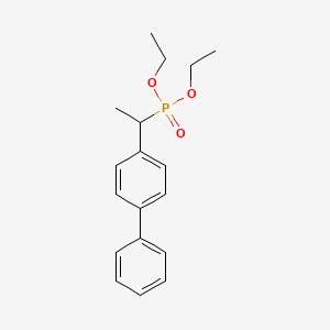 molecular formula C18H23O3P B14279664 Diethyl [1-([1,1'-biphenyl]-4-yl)ethyl]phosphonate CAS No. 149685-12-1