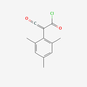 molecular formula C12H11ClO2 B14279673 (Chlorocarbonyl)(2,4,6-trimethylphenyl)ketene CAS No. 144758-26-9