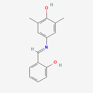 molecular formula C15H15NO2 B14279681 6-[(4-Hydroxy-3,5-dimethylanilino)methylidene]cyclohexa-2,4-dien-1-one CAS No. 140668-54-8