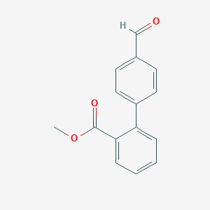 B142797 Methyl 2-(4-formylphenyl)benzoate CAS No. 144291-47-4