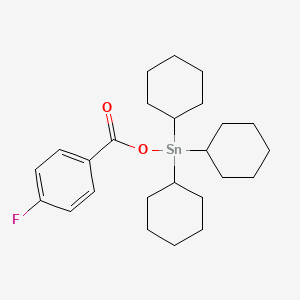 Tricyclohexyl[(4-fluorobenzoyl)oxy]stannane