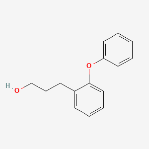 molecular formula C15H16O2 B14279712 3-(2-Phenoxyphenyl)propan-1-ol CAS No. 136416-21-2