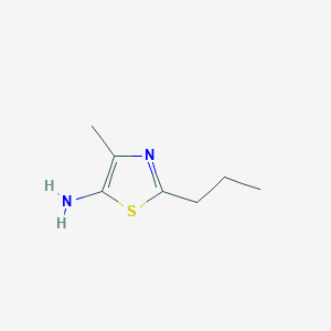 molecular formula C7H12N2S B1427972 4-甲基-2-丙基-1,3-噻唑-5-胺 CAS No. 1250631-88-9