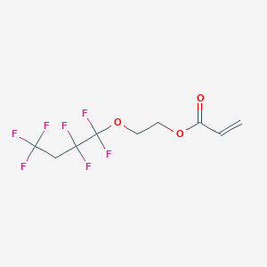 molecular formula C9H9F7O3 B14279720 2-(1,1,2,2,4,4,4-Heptafluorobutoxy)ethyl prop-2-enoate CAS No. 137891-30-6