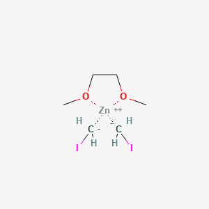 molecular formula C6H14I2O2Zn B14279738 zinc;1,2-dimethoxyethane;iodomethane 