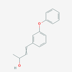 molecular formula C16H16O2 B14279741 4-(3-Phenoxyphenyl)but-3-en-2-ol CAS No. 121488-69-5