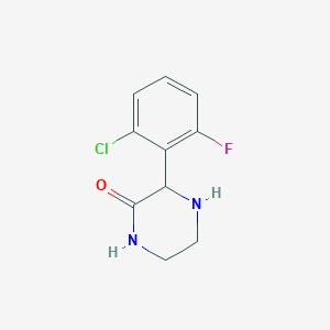 molecular formula C10H10ClFN2O B1427977 3-(2-氯-6-氟苯基)哌嗪-2-酮 CAS No. 1248210-76-5