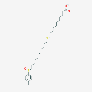 11-{[11-(4-Methylbenzene-1-sulfinyl)undecyl]sulfanyl}undecanoic acid