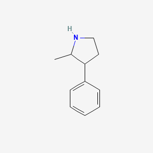 molecular formula C11H15N B1427978 2-甲基-3-苯基吡咯烷 CAS No. 33562-39-9