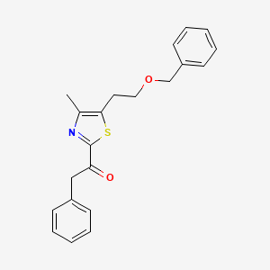 1-{5-[2-(Benzyloxy)ethyl]-4-methyl-1,3-thiazol-2-yl}-2-phenylethan-1-one