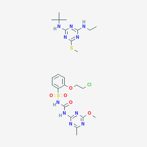 molecular formula C24H35ClN10O5S2 B14279835 Logran extra CAS No. 130691-87-1