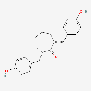 2,7-Bis[(4-hydroxyphenyl)methylidene]cycloheptan-1-one