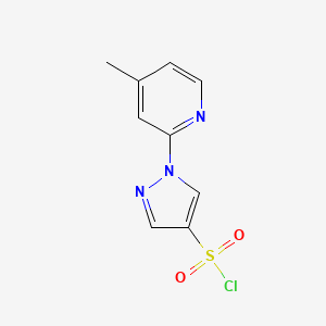 B1427985 1-(4-methylpyridin-2-yl)-1H-pyrazole-4-sulfonyl chloride CAS No. 1247076-12-5