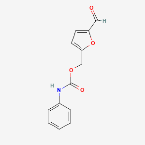 2-Furancarboxaldehyde, 5-[[[(phenylamino)carbonyl]oxy]methyl]-