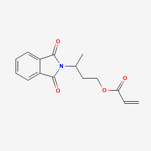 molecular formula C15H15NO4 B14279858 3-(1,3-Dioxo-1,3-dihydro-2H-isoindol-2-yl)butyl prop-2-enoate CAS No. 126121-42-4