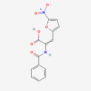 2-Propenoic acid, 2-(benzoylamino)-3-(5-nitro-2-furanyl)-, (Z)-