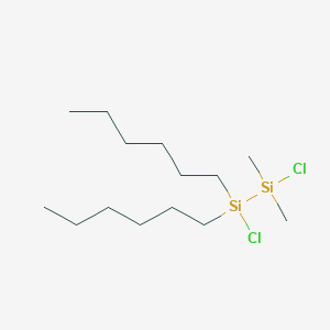 1,2-Dichloro-1,1-dihexyl-2,2-dimethyldisilane