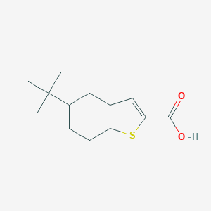 molecular formula C13H18O2S B142799 5-叔丁基-4,5,6,7-四氢-1-苯并噻吩-2-羧酸 CAS No. 126231-22-9