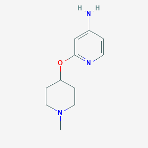 B1427994 2-[(1-Methylpiperidin-4-yl)oxy]pyridin-4-amine CAS No. 1249316-39-9