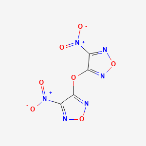 molecular formula C4N6O7 B14279955 1,2,5-Oxadiazole, 3,3'-oxybis[4-nitro- CAS No. 152845-81-3